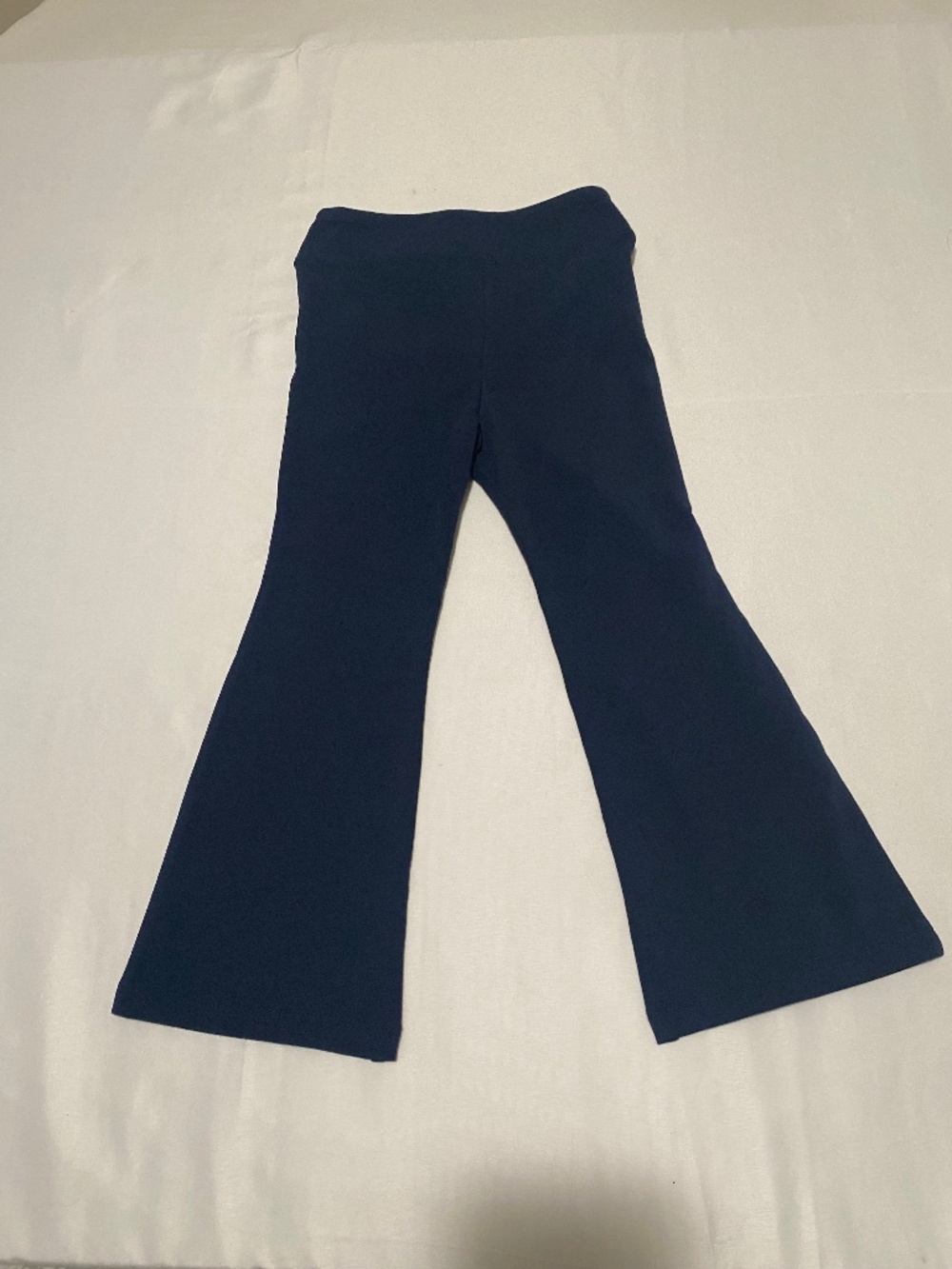 NWT Crewcuts Girls Navy Blue Flare Leggings Yoga Style Pants Size 4-5